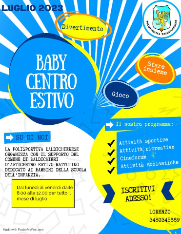 BABY CENTRO ESTIVO 2023